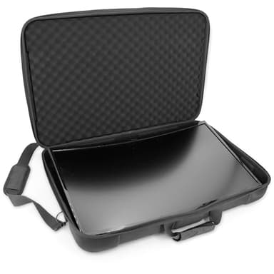 CASEMATIX Portable Monitor Case for 24-29 Inch Screens, Hard Shell EVA Travel Case for 24" 27" Gaming Monitor or Portable Display, Padded Foam Screen Protector Carry Bag with Accessory Storage