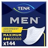 Tena Incontinence Guards for Men, Maximum Absorbency, 144 ct
