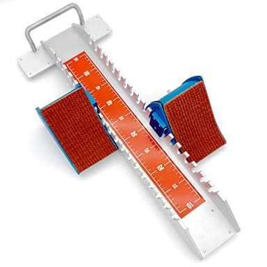 Supvision 25in High-Level Starting Blocks Aircraft Grade Aluminum Running Track Blocks Waterproof and Rustproof 6 Angle Adjustable Pedals for Track and Field Competition Back School Fall Sports Day
