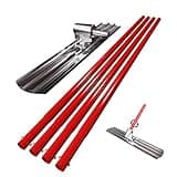 RUPERTOOL Aluminum Magnesium Alloy Concrete Float 48 x 8 inch, Round End, with Adjustable Bracket, 56 inch Float Extendable Handles x 4, Screeding and Finishing Tool Kit
