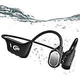 Bone Conduction Headphones Open Ear Waterproof Swimming Headphones Bluetooth 5.4 with Built-in MP3 Player 16G Memory Open Ear Sports Headset for Underwater Running Cycling and More Activities