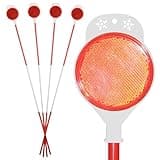 4 Pack Driveway Markers,48 Inch Steel Metal Double Sided Driveway Reflectors,High Visibility Reflective Driveway Markers Snow Stakes for Snow Plowing,Parking Lots,Walkways,Landscape