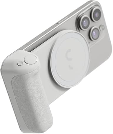 ShiftCam SnapGrip Essential – Magnetic Phone Camera Grip with Wireless Shutter Button & Tabletop Dock – Compatible with iPhone & Android (Stone)