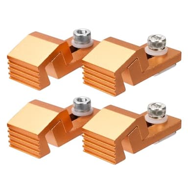 4 PCS Aluminum Tiger Claw – Compatible with 3018 Pro Max/3018 Pro Ultra CNC Machine, T-Track & Perforated Worktables – Ideal for Secure CNC Machining, Low Profile Side Clamps for CNC Router