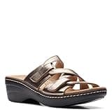 Clarks Women's Merliah Karli Sandal, Metallic, 8