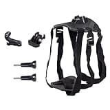 Dog Harness Mount for Gopro, Soft and Adjustable Dog Harness Vest with 2 Mouting Base Pet Chest and Back Fixation for Gopro Hero All Models, Suitable for Small Medium Large Dogs