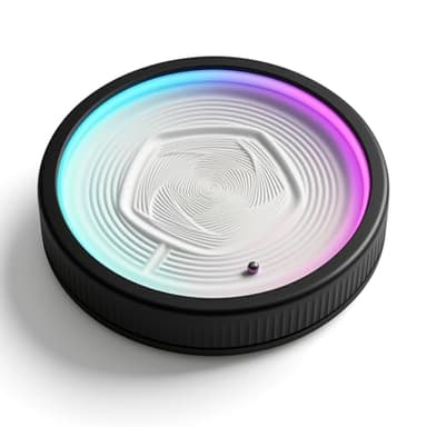 Vikye Art Table, Automatic Moving Sandscape Robot 8.66" App Control RGB Lighting Dynamic Sand Painting Machine, with USB Cable, for Home Office Decor