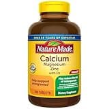 Nature Made Calcium Magnesium Zinc with Vitamin D3, Dietary Supplement for Bone Support, 300 Tablets