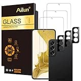 Ailun Screen Protector for Galaxy S22+/S22 Plus 5G 6.6 Inch Display 3Pack + 3Pack Camera Lens Tempered Glass Fingerprint Unlock 0.25mm Clear Anti-Scratch Case Friendly [Not For S22 Ultra]