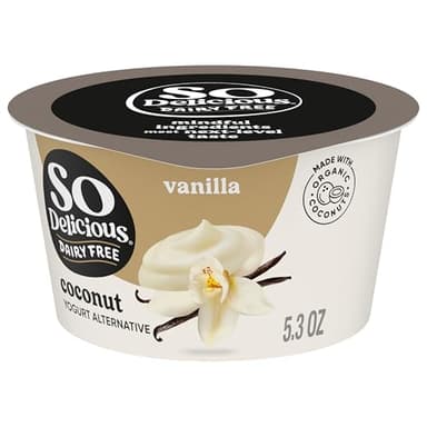 So Delicious Dairy Free Coconut Milk Yogurt Alternative, Vanilla, Vegan, Non-GMO Project Verified, 5.3 oz.
