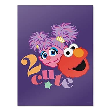 GRAPHICS & MORE Sesame Street Elmo and Abby 2 Cute Wall Art Picture Paper Poster Décor Home Decoration