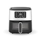 Cuisinart Air Fryer Oven – 6-Qt Basket Stainless Steel Air Fryer – Dishwasher-Safe Parts with 5 Presets – Roast, Bake, Broil, Air Fry and Keep Warm – Quick & Easy Meals – AIR-200
