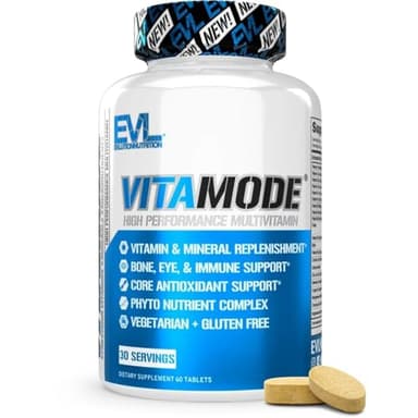 EVL Advanced Daily Multivitamin - Men's Multivitamin with Essential Minerals Phytonutrient Complex and VitaMode Active Mens Vitamins for Energy with Lycopene for Muscle Bone and Immune Support