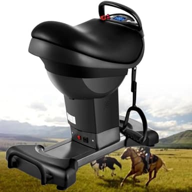 ERoomQ Electric Horse Riding Machine,Abdominal Exercise Machine,Horse Riding Exercise Machine,for Gymnasium, Indoor Club(Black)(Black)(Black)