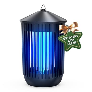 Flyghost Bug Zapper Outdoor Indoor, Mosquito Zapper, Electric Fly Traps IPX4 Waterproof 20W Lamp Fly Insects Traps for Patio, Garage, Backyard, Porch