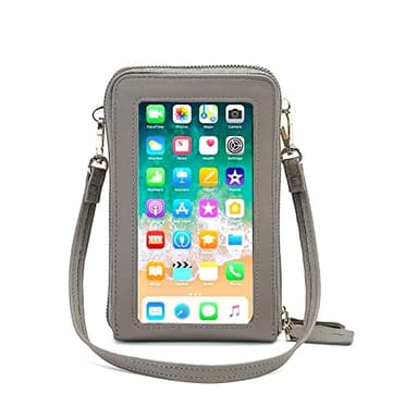 myfriday Touch Screen Crossbody Phone Purse for Women, Rfid Blocking Small Cellphone Shoulder Purse with 2 Adjustable Strap