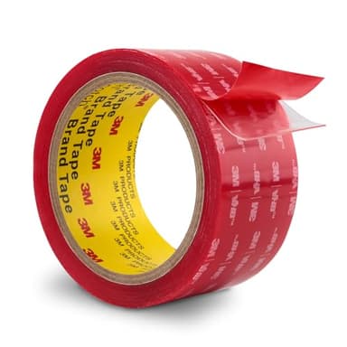3M Heavy Duty Double Sided Tape 2''x15.4Ft VHB Mounting Tape, 0.04in Thick Clear 4910 Adhesive Waterproof Foam Tape for Car Home Office Deco
