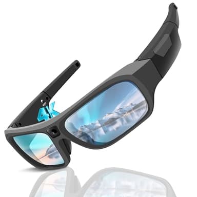 2026 Next-Gen Camera Glasses 4K, Smart Glasses Camera for Men Women, Smart Sunglasses with UV400 Protection, Video Glasses for Outdoor Activities, Hiking, Cycling, Riding, Climbing, Driving