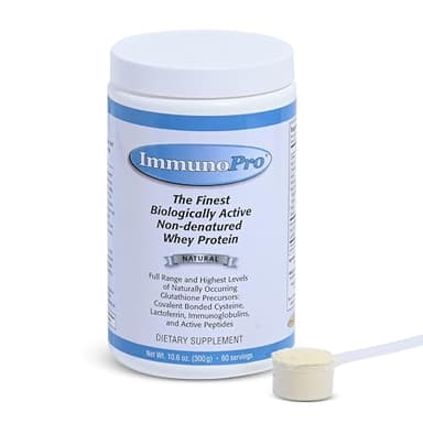 ImmunoPro The Finest Grass-Fed Whey Protein Powder 300g for Immune Systems Well Wisdom, Clean, Unflavored Whey Protein Powder Concentrate, Grassfed, Non-GMO, Hormone-Free