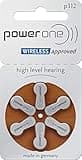 Power One Size 312 Hearing Aid Battery No Mercury, 60 Batteries