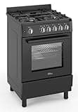 PremiumLevella 24" Gas Range with 4 Burners and 2.7 Cu. Ft. Oven Capacity (Black)