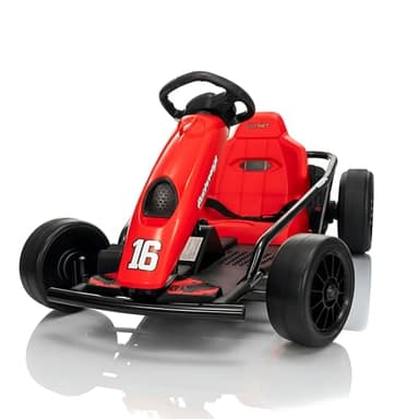 Aoshaweyz Electric Drift Go Kart for Kids 8-12, 24V Battery,360W Motor, Reinforced Wear-Proof Rear Wheels, 3 Unique Colors, 8.1MPH High Speed,154lbs Capacity, Drift Ride On Car Toy (Red)