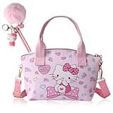 sansheng Cute Crossbody Purse,Little Bag for Girl,Small Backpack with Cartoon Accessories, Wallet Bag Gifts With Zipper for Girl (Pink)