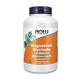 NOW Supplements, Magnesium Glycinate with BioPerine, 180 Veg Capsules