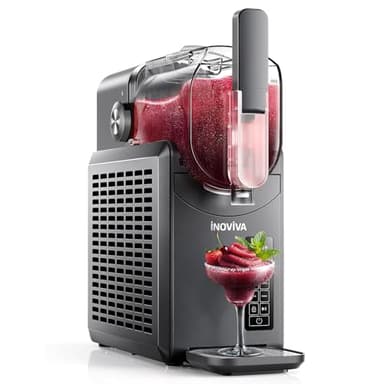 Slushie Machine, 88 oz INOVIVA Slushy Machine for Home with Self-Cleaning Function, No Ice Needed, Professional Frozen Drink Maker, 5 Preset Programs, Frozen Margaritas, Frappés, Milkshake, and More