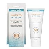 Reef Safe Sunscreen Travel Lotion SPF 50 - Mexico & Hawaii 104 Reef Act Compliant, Biodegradable, Zinc, Vitamin E, Oxybenzone & Octinoxate Free, Water Resistant, Natural Ingredients, by Coral Safe