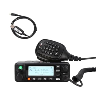 MD-9600 Radio Dual Band Mobile Radio DMR Mobile Radio GPS 50W/45W/25W Car Radio with MD 9600 Programming Cable