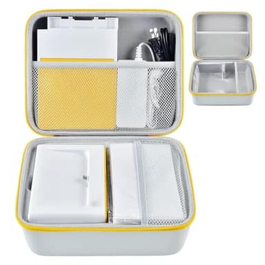 ALKOO Hard Shell Case for KODAK Dock Plus 4PASS Instant Photo Printer, Custom Molded Travel Storage Organizer Box, Large Capacity Carrying Bag for 4x6 Photo Paper and Ink Cartridges