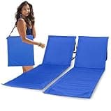 UNIPRIDE Lightweight Beach Chairs for Adults 2.0 - Beach Mat Sand Free Waterproof I Ideal as Lounger for Tanning I Relaxing, Compact & Ultimate Beach Gear (Sea Blue)
