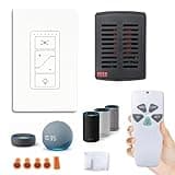 Humpptom Fan Remote Control Kit, Universal Smart WiFi Ceiling Fan Remote Control Kit, Compatible with Alexa, Google Assistant, for Hunter/Harbor Breeze/Westinghouse/Honeywell