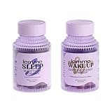 Lemme Sleep and Wake Up Bundle - Sleep Gummies for Better Night's Rest & Wake Up Caffeine Gummies for Energy - Gluten-Free, Non-GMO, 60 Count Each