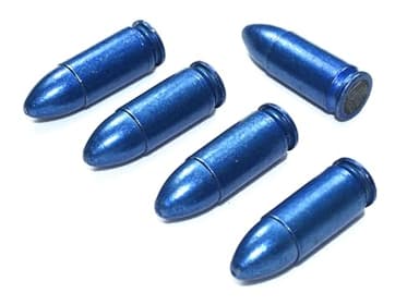 Steelworx 9mm Stainless Steel Snap Caps / Dry Fire Training Rounds (5x BLUE)