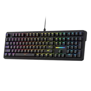 Redragon K745 Wired Gasket RGB Gaming Keyboard, 108 Keys Mechanical Keyboard w/Extra 4 Hotkeys, Upgraded Hot-swappable Socket, 5-Layer Noise Dampening, Creamy & Thocky Custom Linear Switch