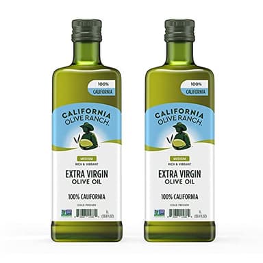 California Extra Virgin Olive Ranch Oil 33.8 oz each 2 Pack by Qualitatt