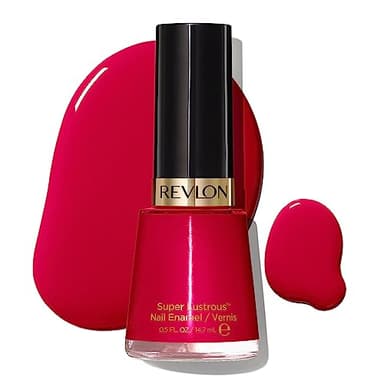 Revlon Super Lustrous Nail Polish, Chip-Resistant & Longwear Formula, High Shine Finish, 680 Revlon Red, 0.5 fl oz