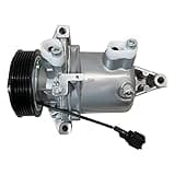 RYC New AC Compressor and A/C Clutch EH893 (Fits Nissan Juke 1.6L 2011, 2012, 2013, 2014, 2015, 2016, 2017)
