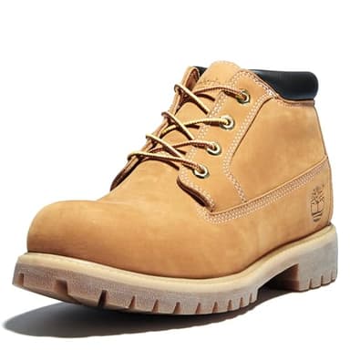 Timberland Men's Premium Waterproof Chukka Boot, Wheat Nubuck, 10 M US