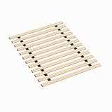 Spring Solution, 0.68-Inch Horizontal Mattress Support Wooden Bunkie Board/Bed Slats, Twin(39"), Beige