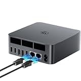 Beelink EQR5 Mini Pc,AMD Ryzen 7 5825U(8C/16T,up to 4.5GHz),Mini Computer with 32GB DDR4 RAM/500GB M.2 PCle3.0 SSD,Micro Pc Support 4K FPS,WiFi6/BT5.2/USB3.0/Home/Office/Game