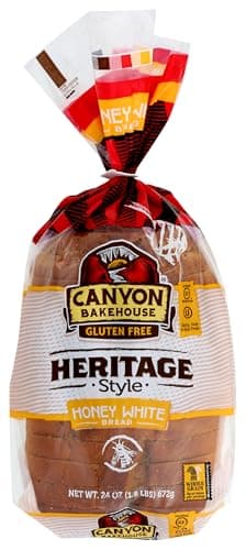 Canyon Bakehouse Heritage Honey White Bread, Gluten-Free , 24 oz (Frozen)