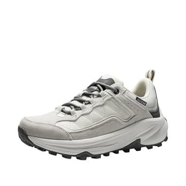 NORTIV 8 Women's Waterproof Hiking Shoes with Arch Support Outdoors Leather Walking Trekking Camping Tennis Workout Cross Training Sneakers Wicklow,Size 8,Khaki,NWUMHI2503