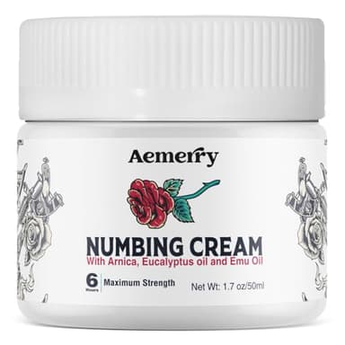 Numbing Cream Maximum Strength: Extra Strength Numbing Cream - Up to 6 Hours Numbness for Multi-Purpose Use