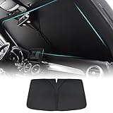 FDAIUN Car Windshield Sun Shade for BMW X1 IX1 U11 2022 2023 Blocks UV Rays Sun Visor Protector Keeps Your Vehicle Cool (Black)