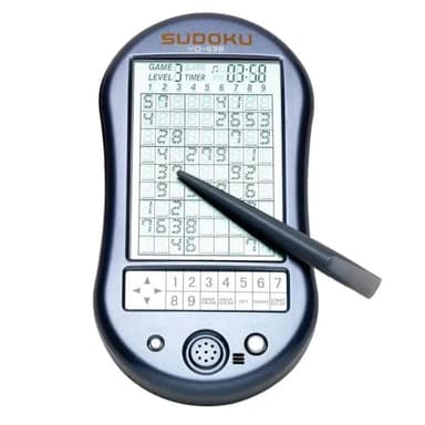 Bits and Pieces Handheld Sudoku Game, Electronic Pocket Size Sudoku Game with LED Screen, Measures 2-3/4 in. Wide x 4-3/4 in. Long x 3/4 in. Deep