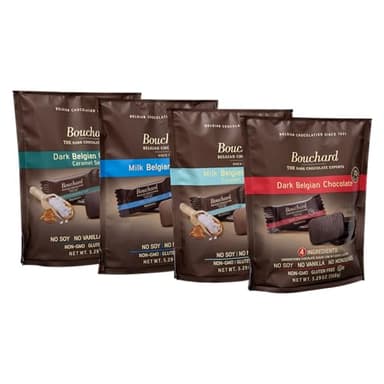 Bouchard Chocolate Mini Bags (4 Pack, Variety)