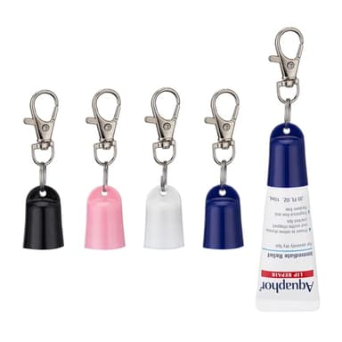 4 PCS Cap Designed for Aquaphor 0.35 oz Lip Balm,Portable Holder Cap fit For Aquaphor Lip Repair Tubes,Colorful (Colorful)